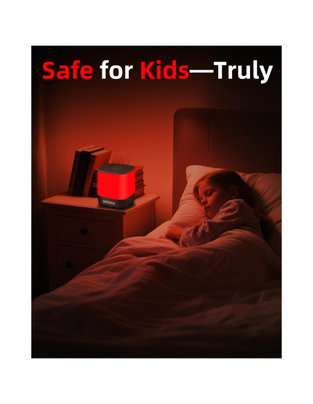 Luz Nocturna Roja ARVIN 670nm Control Táctil USB 12cm