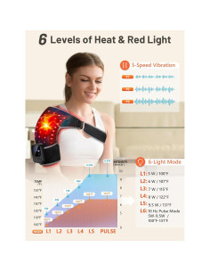 Terapia de Luz Roja Inalámbrica RELEXNOW para Hombro 5000mAh 2