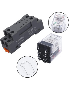 Relé Electromagnético TWTADE YJ2N-LY 10A 8 Pines DC 6V 2