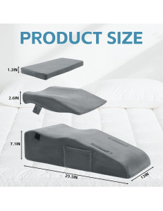 Almohada Ajustable para Elevación de Piernas ROYALAY 74.9x33 cm 2