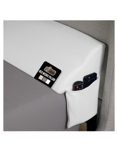 Almohada Cuña GORILLA GRIP Queen Espuma Alta Densidad Blanca