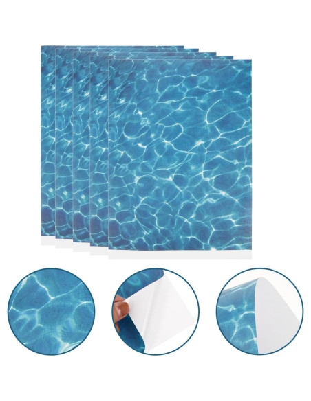 Hoja de Agua Ripple STOBOK - 5 Hojas Efecto Agua 29.5x21cm