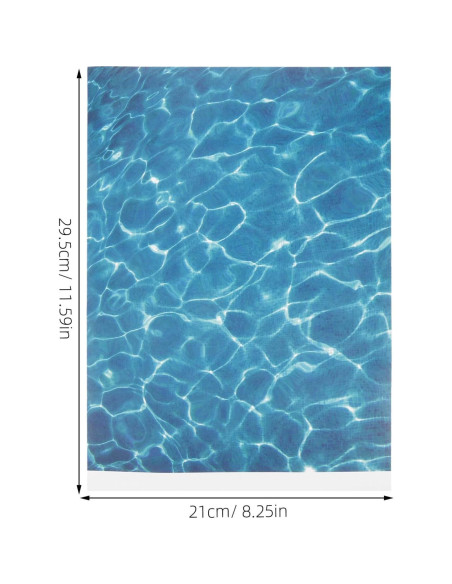 Hoja de Agua Ripple STOBOK - 5 Hojas Efecto Agua 29.5x21cm