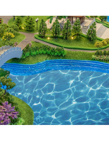 Hoja de Agua Ripple STOBOK - 5 Hojas Efecto Agua 29.5x21cm