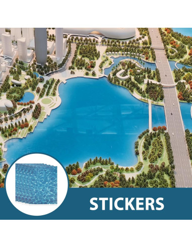 Hoja de Agua Ripple STOBOK - 5 Hojas Efecto Agua 29.5x21cm