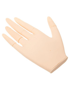 Mano de Práctica de Uñas de Silicona Ipetboom 17x12cm