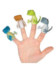 Marionetas de Dedo Gecko Mcphee - Set de 4 Vinilo 5 cm