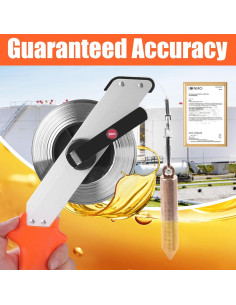 Cinta de Medición de Aceite Cekegon 10M Acero Inoxidable 2