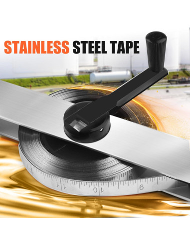 Cinta de Medición de Aceite Cekegon 10M Acero Inoxidable