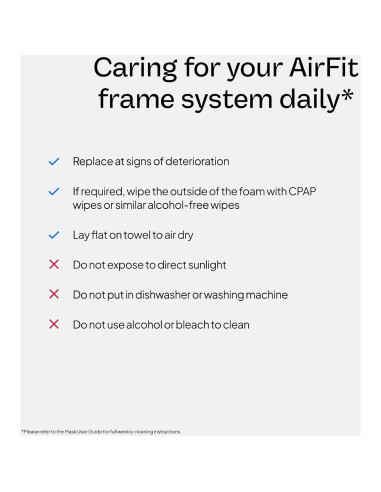Sistema de Marco CPAP ResMed AirFit F30i - Sin Arnés - Mediano