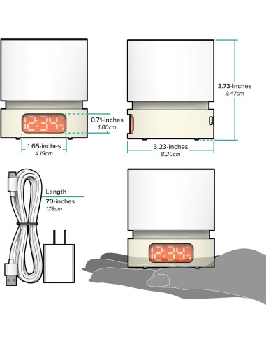 Reloj Despertador Digital La Crosse Technology Nikko Luz Asistida