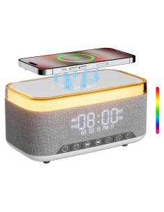 Reloj Despertador Bluetooth Reatsoc R168 con Cargador 10W