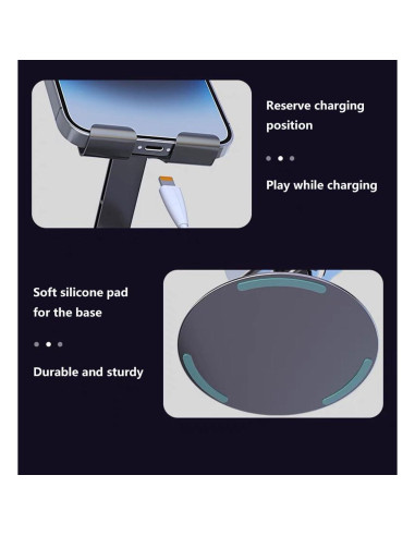 Soporte Plegable para Teléfono Celular JUEJUEZI Metal Ajustable