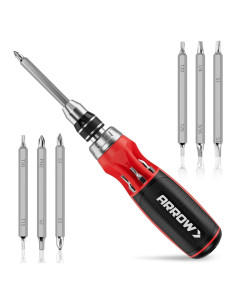 Destornillador de Trinquete ARROW 12 en 1 con Puntas S2