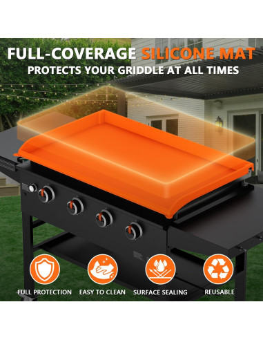 Cubierta de silicona Blackstone 91.44 cm - Protección impermeable