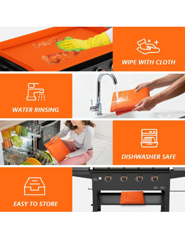 Cubierta de silicona Blackstone 91.44 cm - Protección impermeable