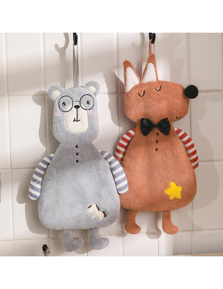 Toalla de Mano Animal Surakey Zorro 33x18cm Absorbente