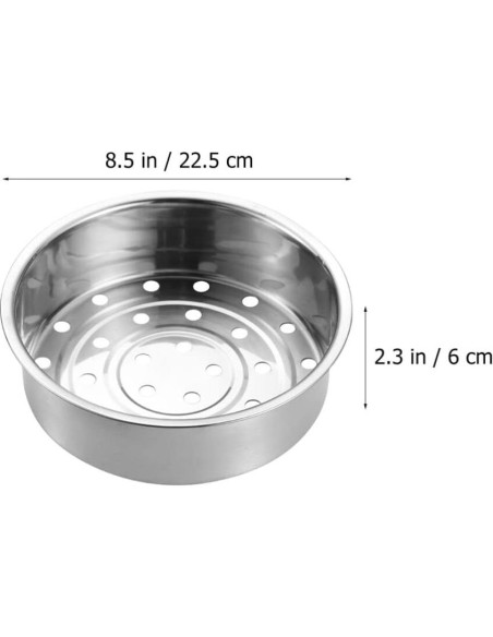 Cesta de Vapor Acero Inoxidable Cabilock 22.5 cm Apta Lavavajillas