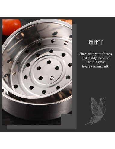 Cesta de Vapor Acero Inoxidable Cabilock 22.5 cm Apta Lavavajillas