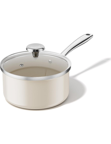 Cacerola Cerámica RedChef 2.5QT Antiadherente con Tapa