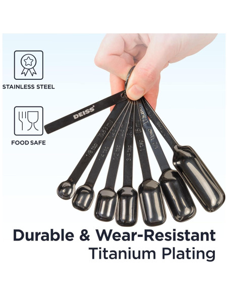 Cucharas Medidoras de Acero Inoxidable Deiss PRO y Rallador