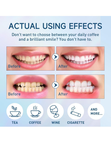 Polvo Blanqueador de Dientes Gaayou 50g Sabor Menta Natural