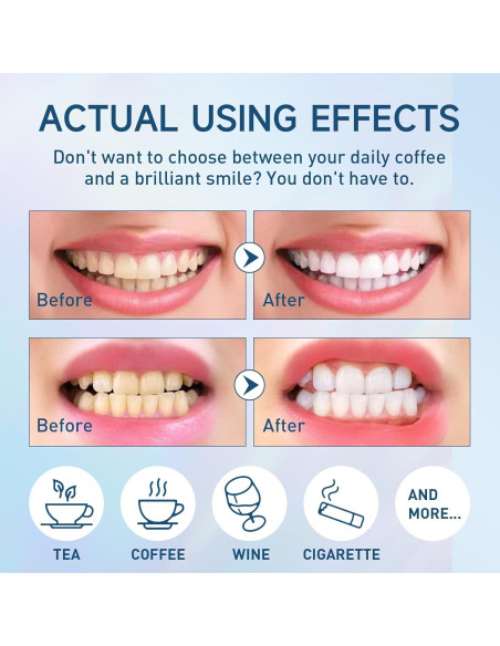 Polvo Blanqueador de Dientes Gaayou 50g Sabor Menta Natural