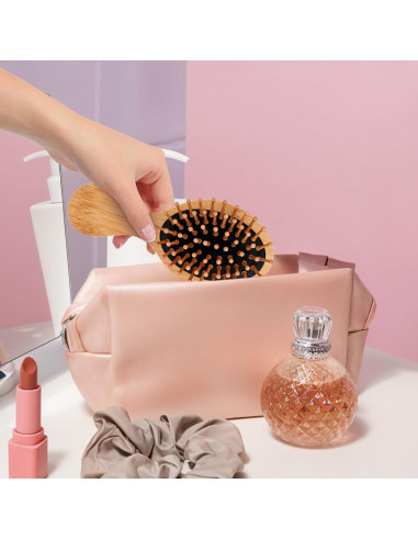 Cepillo de Pelo de Madera Natural Zyghjort - 2 Piezas, Antiestático