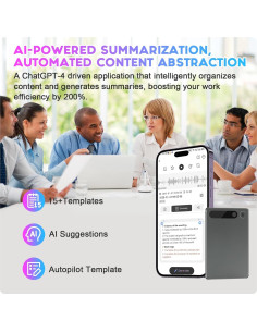 Grabadora de Voz AHXJKA Aivr-2023 - 98% Precisión Multilingüe 2