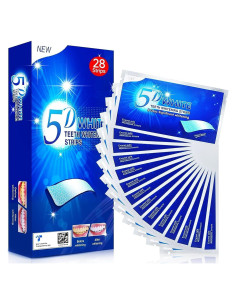 Tiras Blanqueadoras de Dientes 5D - 14 Paquetes - Sabor Menta