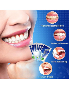 Tiras Blanqueadoras de Dientes 5D - 14 Paquetes - Sabor Menta 2