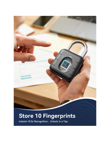 Candado de Huella Dactilar NexusLab LOCK-P80S IP67