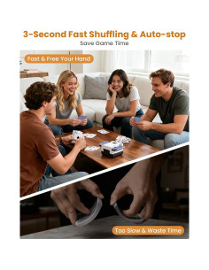 Barajador de Cartas Automático Linkbolt B02 2000mAh Negro 2