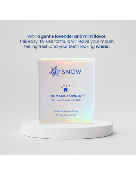 Polvo Blanqueador de Dientes SNOW - Sabor Lavanda y Menta 18g