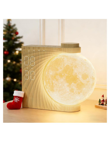 Reloj Despertador Lunar RETEYUNG AJ320 con Luz y Sonidos
