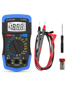 Multímetro Digital GOLDCHAMP GC-4070L, Medidor de Capacitores 2000pF-200F