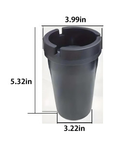 Cenicero Jumbo sin Humo para Automóvil Shop Life - Plástico Duradero 2