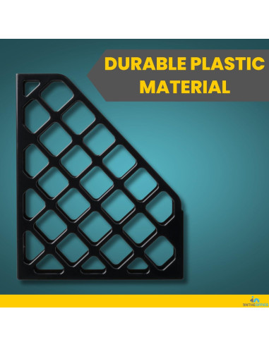 Soporte para Revistas 1EnLaOficina Plástico Negro 24x15x30 cm