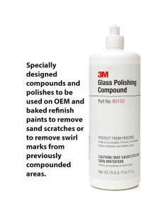 Compuesto de Pulido de Vidrio 3M 60150 - 0.98 kg, Acabado Brillante 2