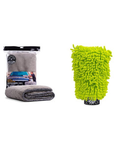 Kit de Lavado Automotriz Chemical Guys: Toalla y Mitón Microfibra
