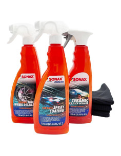 Combo Spray Cerámico SONAX | Protección Pintura Hidrofóbica