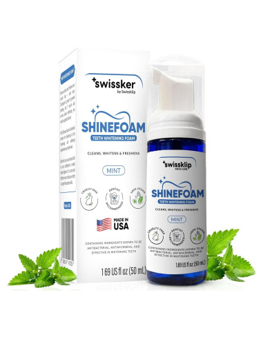 Espuma Blanqueadora de Dientes Swissklip | 47.86 g | Sabor Menta