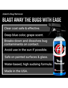 Removedor de Insectos Adam's 473ml - Limpiador Multiusos Auto 2