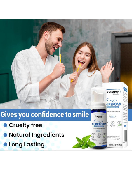 Espuma Blanqueadora de Dientes Swissklip | 47.86 g | Sabor Menta