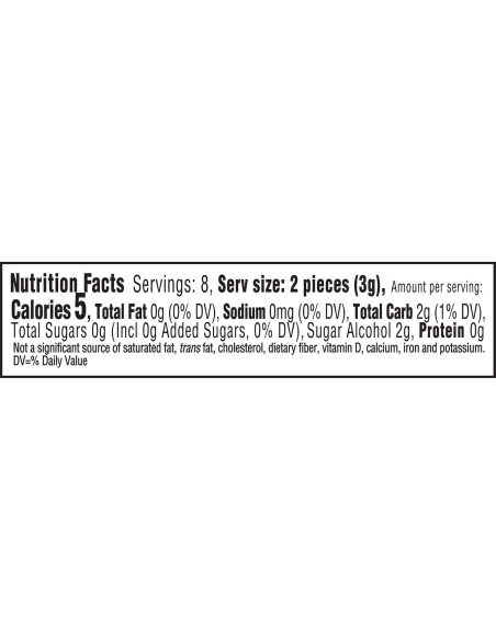 Chicle Trident Blanco Menta Sin Azúcar 144 Piezas