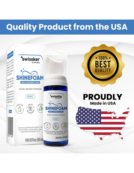 Espuma Blanqueadora de Dientes Swissklip | 47.86 g | Sabor Menta