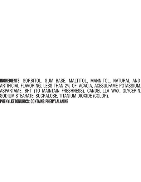 Chicle Trident Blanco Menta Sin Azúcar 144 Piezas