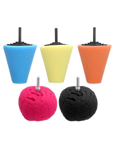 Kit de Pulido de Aluminio SLTG2020 - 5 Piezas para Taladros