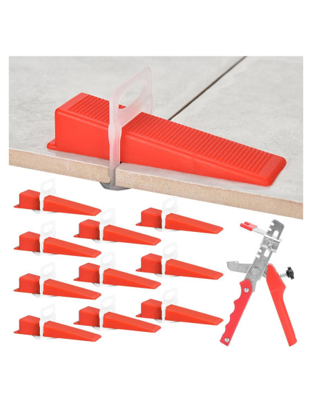 Kit de Nivelación de Azulejos 300pcs Espaciadores + 100 Cuñas
