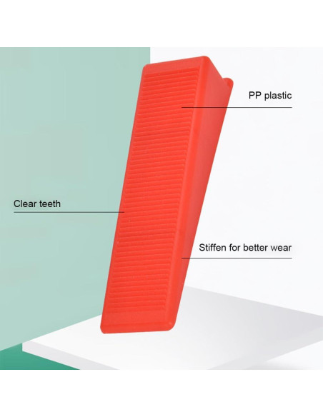 Kit de Nivelación de Azulejos 300pcs Espaciadores + 100 Cuñas